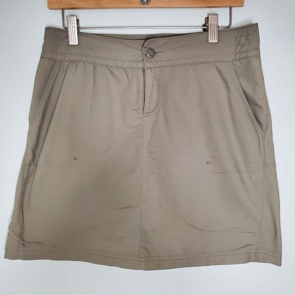 COLUMBIA Skirt with Shorts Skort in Fossil Size 6 - Picture 1 of 5